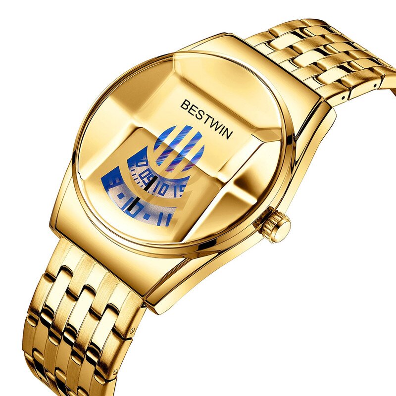 Men's Sports Watch Manufacturer - BESTWIN 9151 Trend Cool Stainless Steel Waterproof Quartz