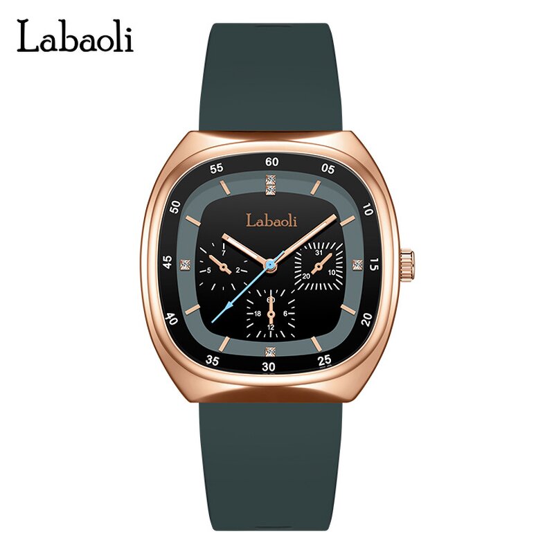 Women's Square Watch Manufacturer - LABAOLI 2024 New Fashion Quartz Large Square Silicone Strap Ladies Gift