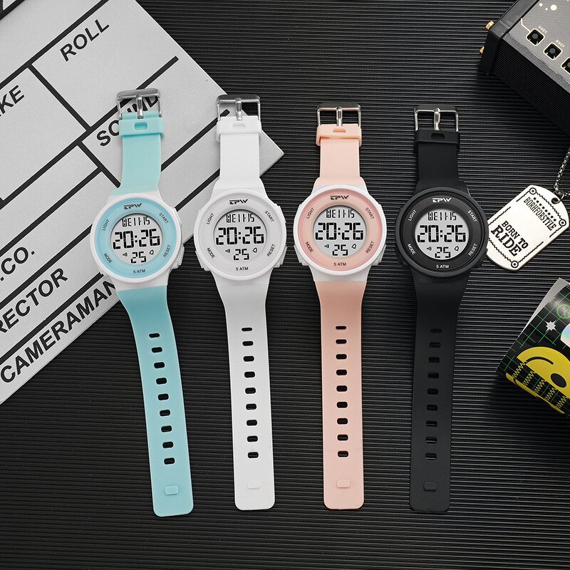 Men's Electronic Watch Manufacturer - Sports Digital Fashion Wristwatch Waterproof LED Calendars
