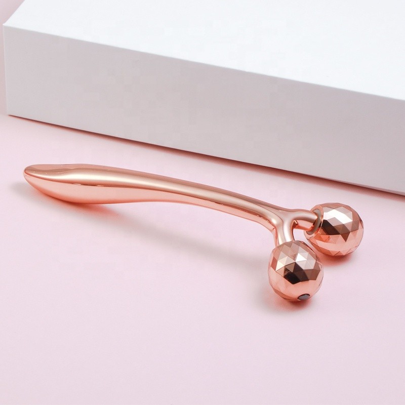 Facial Massage Roller Factory - Luxury Metal Y-shaped 3d
