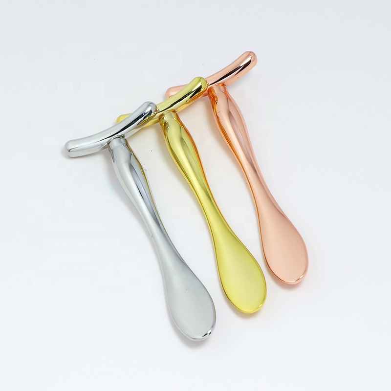 Eye Roller Stick Supplier - Gold Metal Cosmetic Massager