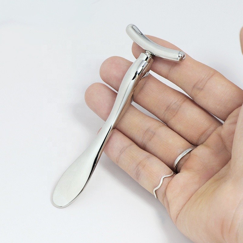 Eye Roller Stick Supplier - Gold Metal Cosmetic Massager