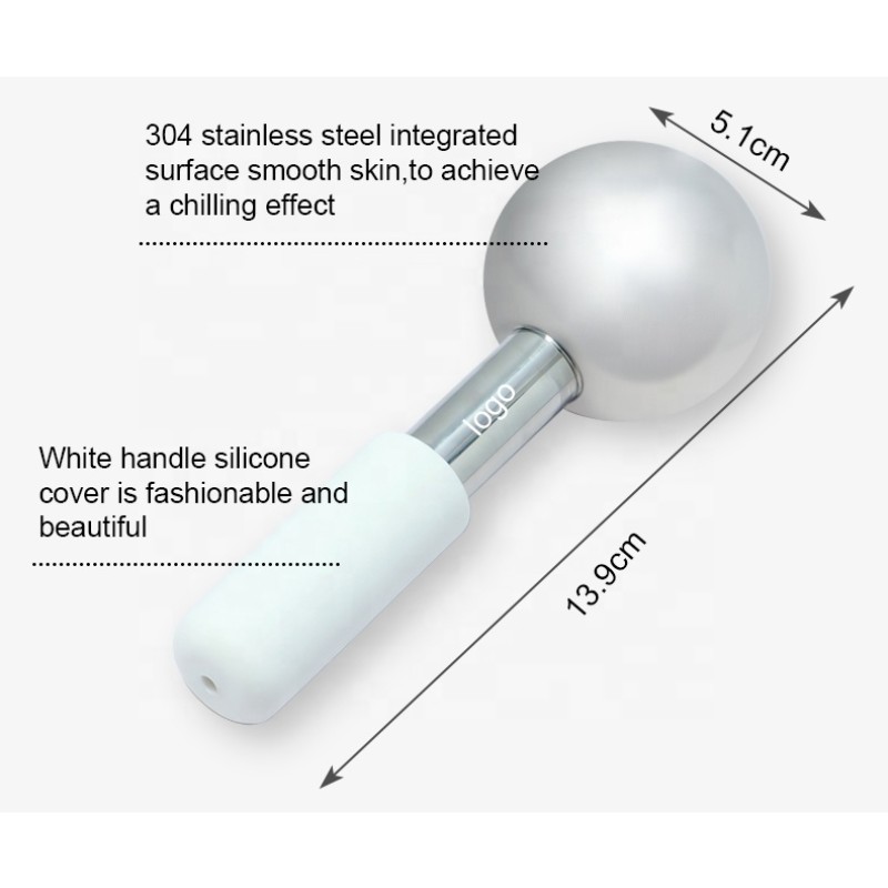 Ice Massage Roller Supplier - Beauty Skin Care Silver