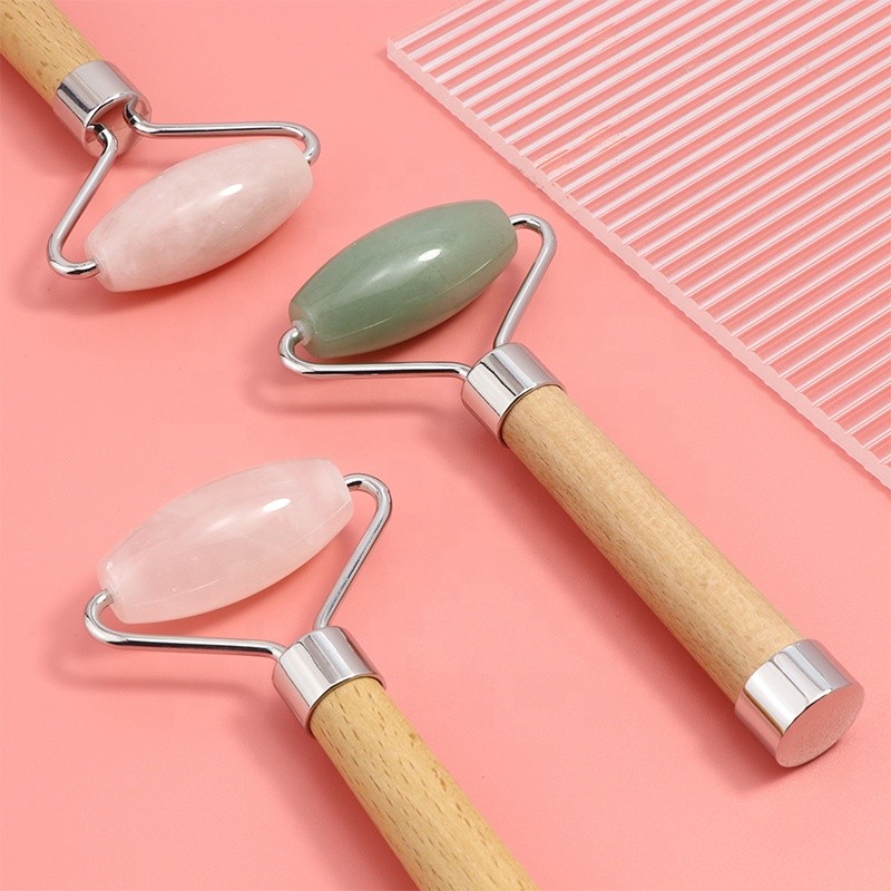 Jade Roller Manufacturer - Single Head Rose Quartz
