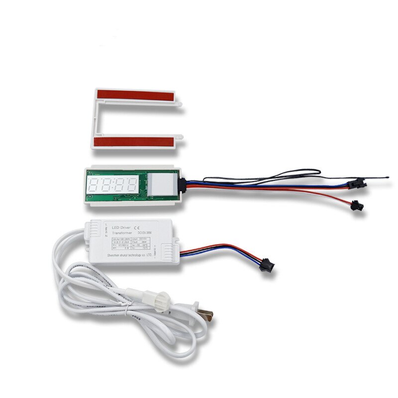 Time & Temperature Display Touch Switch - 12V LED Single Key Smart Dimmer for Mirror