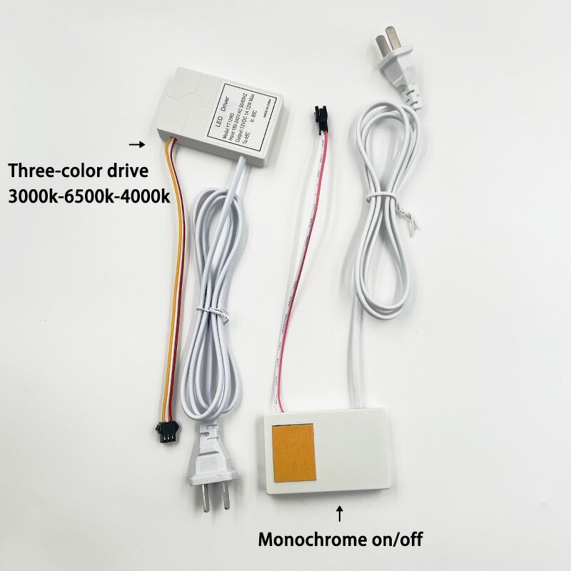 Single Touch Sensor Switch - 12V 1A Smart Tri-color ABS Material for Bathroom Makeup Mirror LED