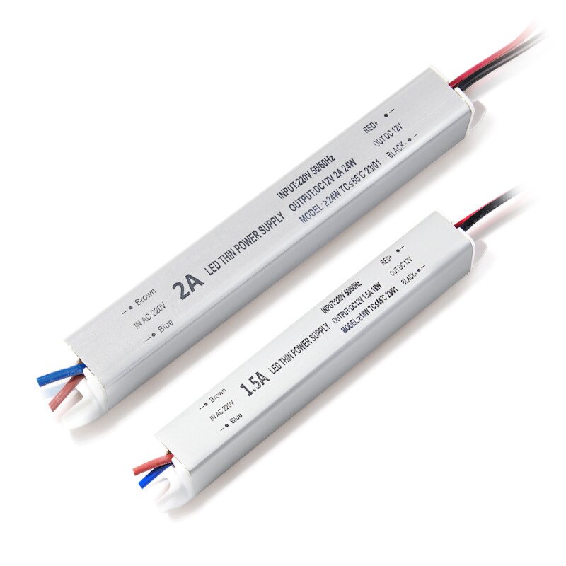 LED Power Supply Manufacturer - Ultra-thin DC 12V 24V 18W-72W for LED Lighting & Customized