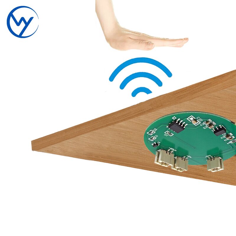 Circular Capacitive Touch Sensor Module - Hengyao DC12V Wooden Board LED Touch Dimmer Switch