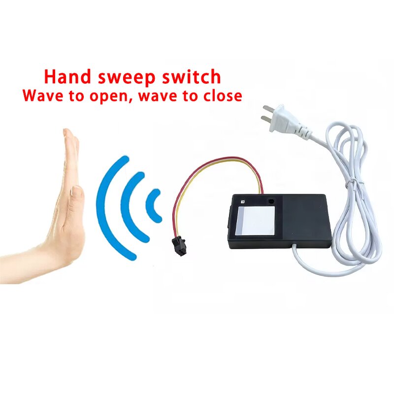 Non-touch Hand Sweep Sensor Switch - 12V 1A 12W Built-in Transformer Power Supply Infrared & Custom