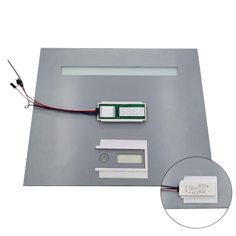 Time Temperature Display Touch Switch - DC12V 5A 60W Smart for Bathroom LED Mirror Dimming