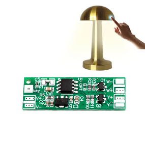 LED Metal Table Lamp Touch Switch Module - DC5V~24V Two-channel Output Three-tone Light