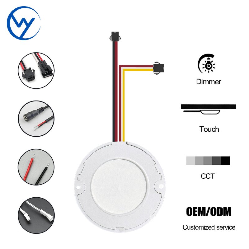 LED Light Touch CCT Dimming Sensor Switch - 12V 60W for Bathroom Mirror Cabinet Wardrobe