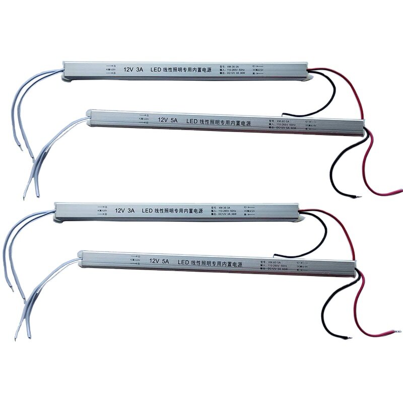 Cabinet Lights LED Power Supply - DC 12V 24V 1A-8A 60W-500W Ultra Thin Drive