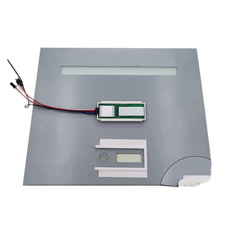 Time & Temperature Display Touch Switch - 12V LED Single Key Smart Dimmer for Mirror