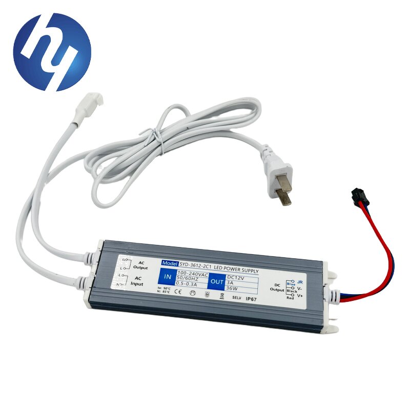 Waterproof LED Switching Power Supply - AC100-240V 12V 3A/36W 5A/60W for Smart Mirror