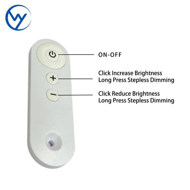 LED CCT Dimmer - 12V24V Three Color 3 Button RF433 Remote Control for Hotel Home Automation