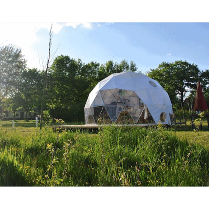 Geodesic Dome Hotel Tent - Customized 6M Outdoor Glamping Pre-Decoration & Flat Pack Steel Container