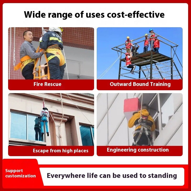 Nylon Wire Rescue Rope - Customized High-Tensile 3C Fire Emergency & Outdoor Fall