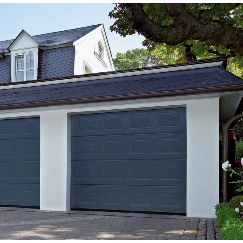 Aluminum Alloy Garage Door - Intelligent Flap Antique Brushed Copper Silent