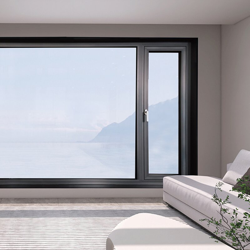 Aluminum Alloy Swing Window - External with Tempered Glass for Bathroom and Kitchen