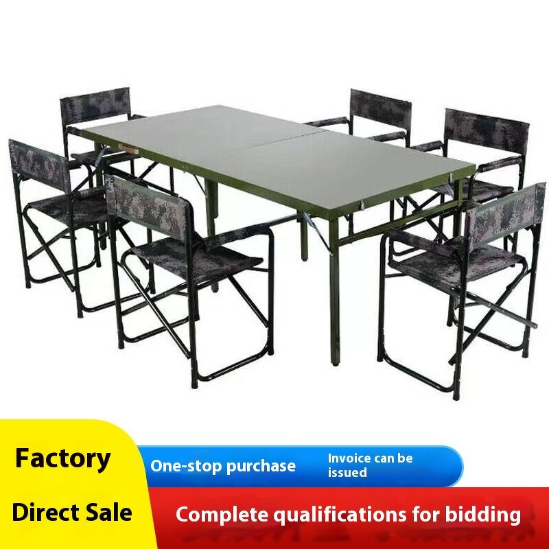 Portable Command Desk & Table - Foldable Blow Molding for Field Training