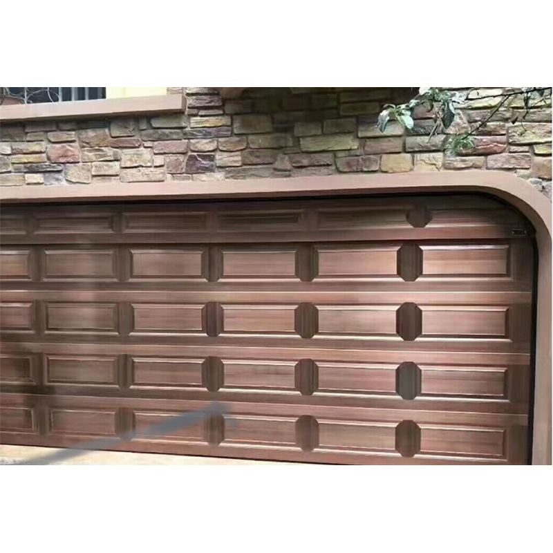 Aluminum Alloy Garage Door - Intelligent Flap Antique Brushed Copper Silent