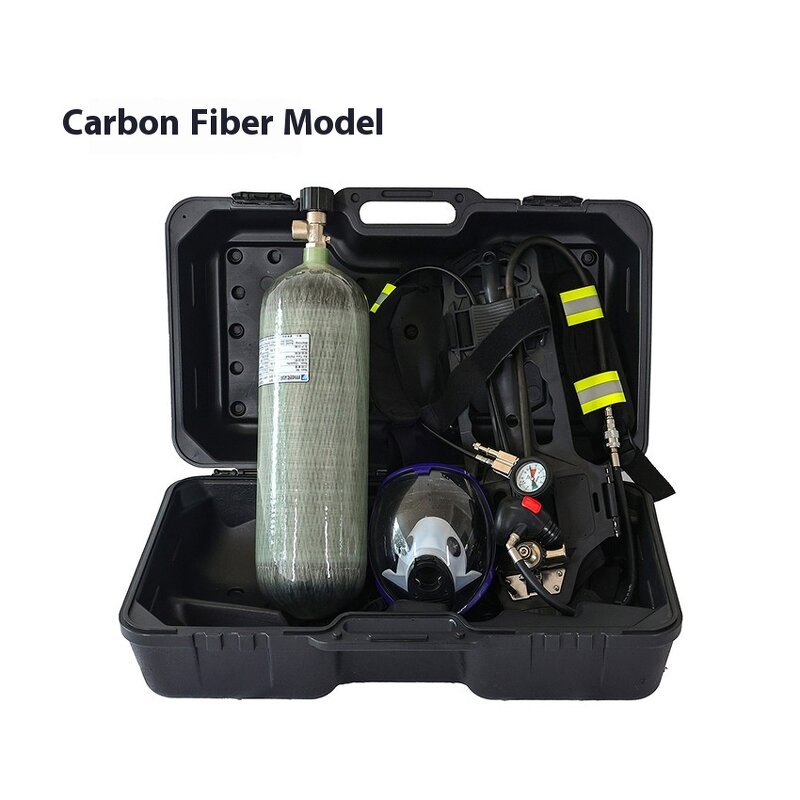 Portable SCBA Respirator - 6.8L Firefighting Self-Rescue Emergency Air Supply