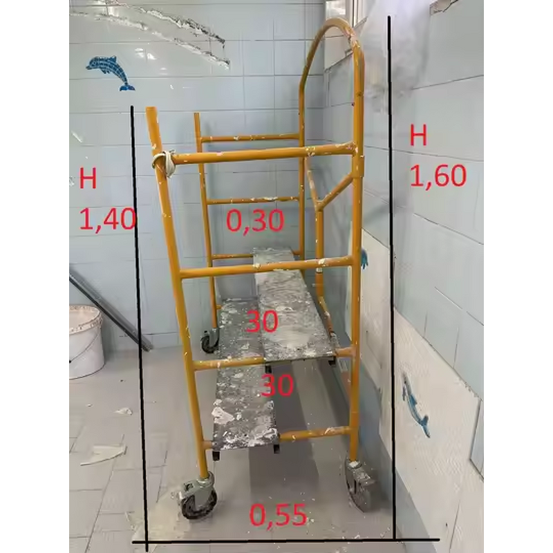 Steel Mobile Inner Door - Q235 Powder Coating Folding with Wheels for Hotel