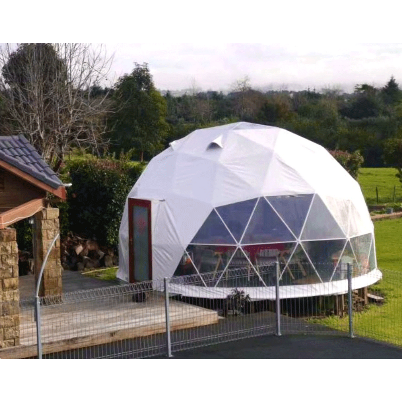 Geodesic Dome Hotel Tent - Customized 6M Outdoor Glamping Pre-Decoration & Flat Pack Steel Container