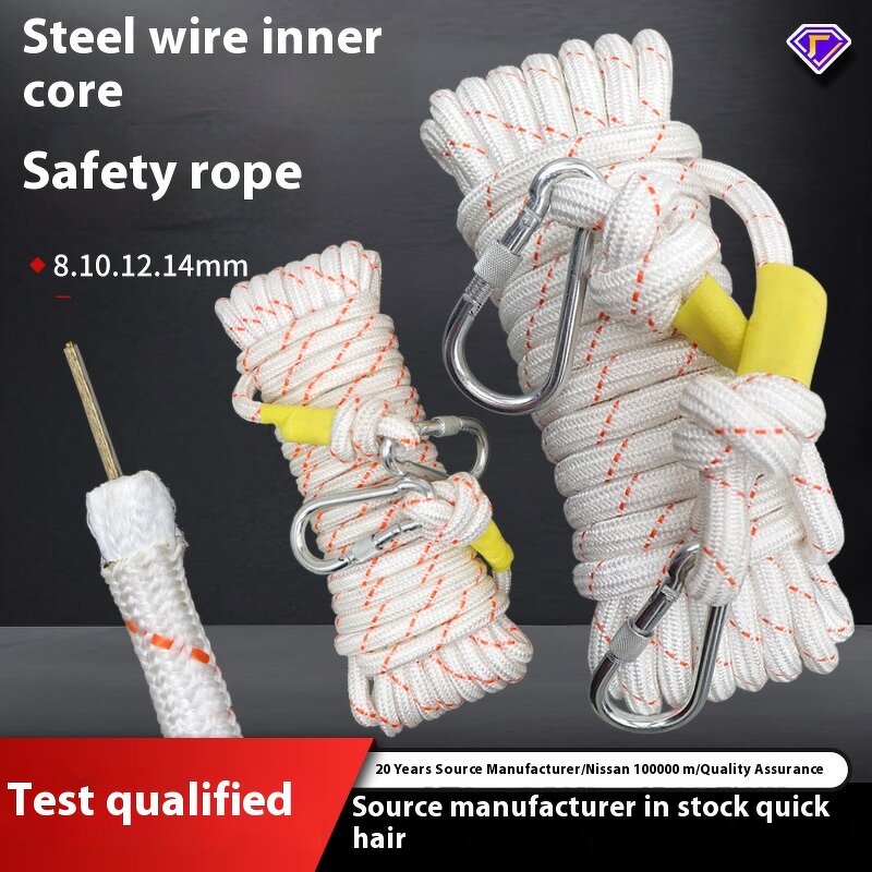 Nylon Wire Rescue Rope - Customized High-Tensile 3C Fire Emergency & Outdoor Fall