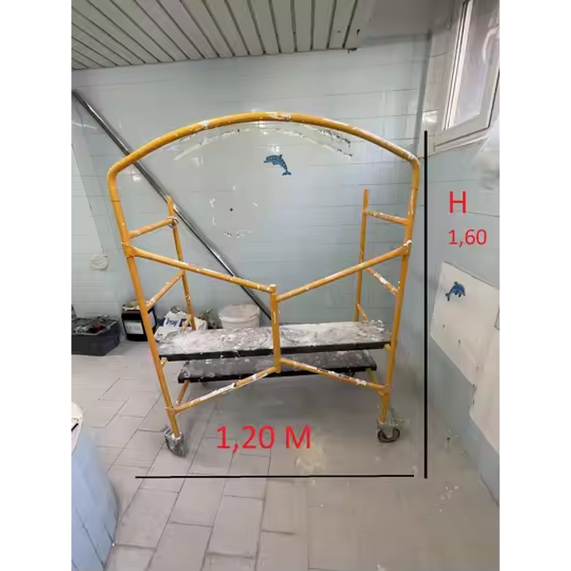 Steel Mobile Inner Door - Q235 Powder Coating Folding with Wheels for Hotel