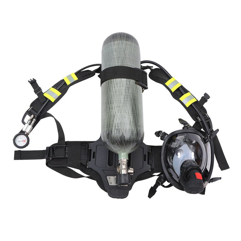 Portable SCBA Respirator - 6.8L Firefighting Self-Rescue Emergency Air Supply