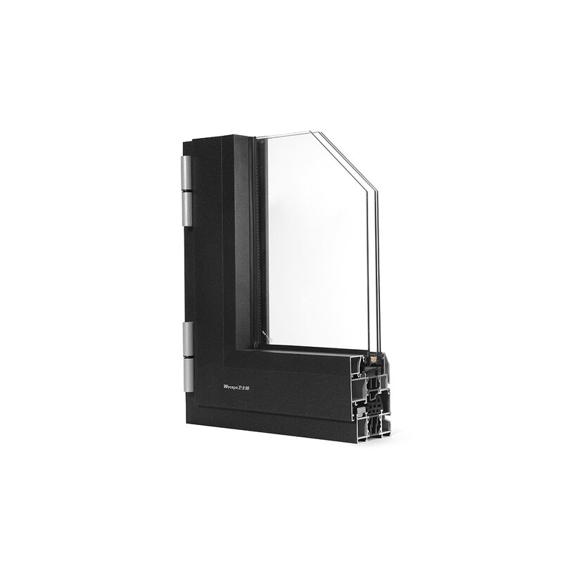 Aluminum Alloy Swing Window - Internal Opening with Tempered Glass & Magnetic Screen