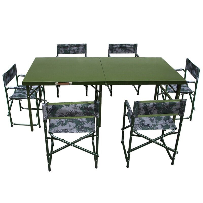 Portable Command Desk & Table - Foldable Blow Molding for Field Training