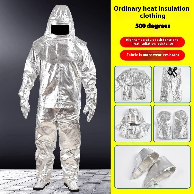 Flame Retardant Safety Clothing - 1000 Degree Aluminum Foil High Temperature Work