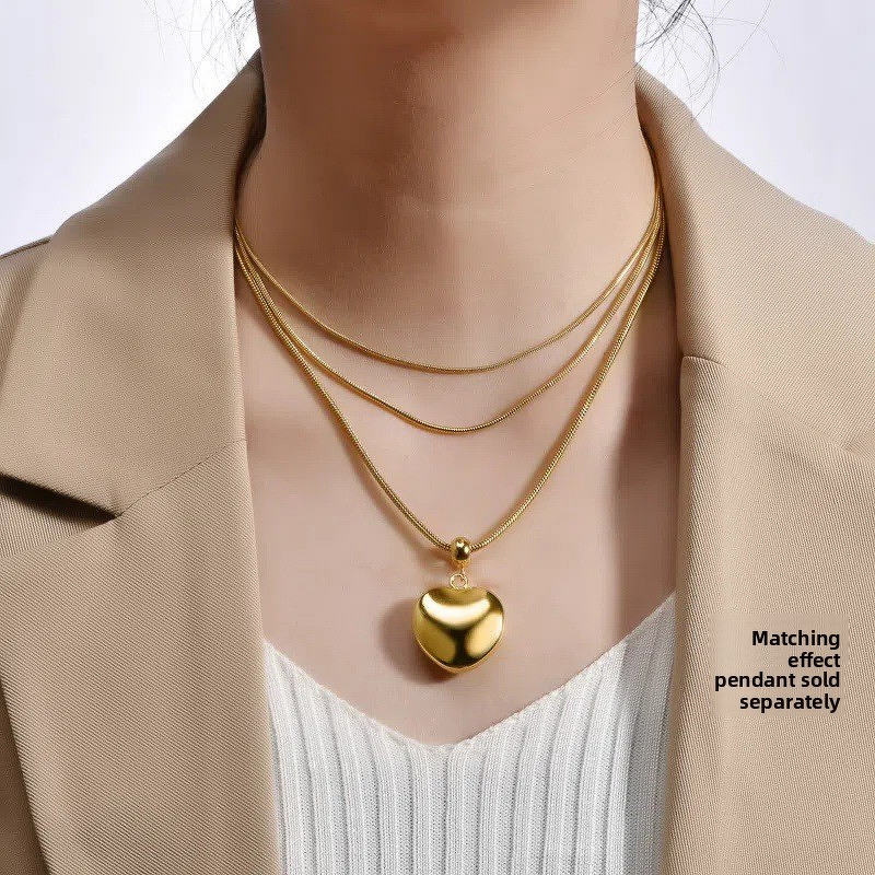 Stainless Steel Cuban Chain Manufacturer - 18k Gold Plated Snake Figaro Necklace High Quality Jewelry