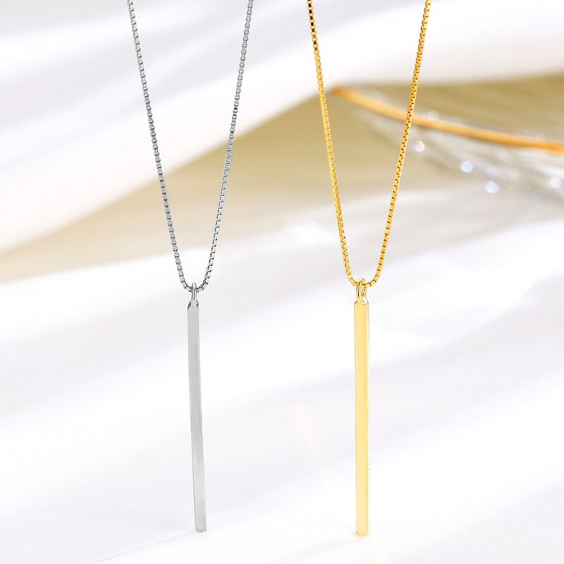 925 Silver Lariat Necklace Manufacturer - Gold Plated Y Necklace with Cross Link Cable Chains Square Long Pendant