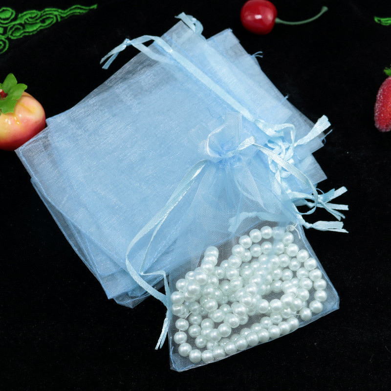 Jewelry Packaging Bags Manufacturer - Organza Mesh Multi Colors for Accessories Gifts Custom Organza Fabric with LOGO