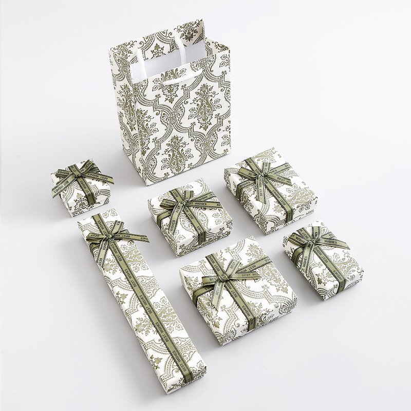 Jewelry Boxes Manufacturer - Enamel Green Bowknot High-end Storage Packaging Gift Boxes