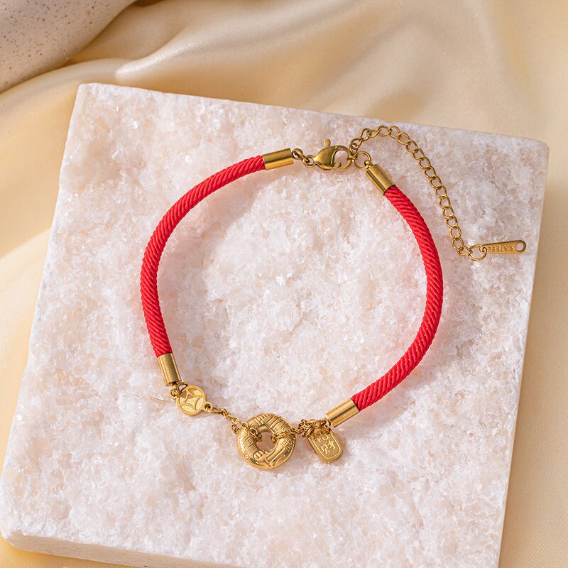 Ladies Ankle Chain Manufacturer - Stainless Steel 18K Gold Plated Non Fading Temperament Minimalist Design