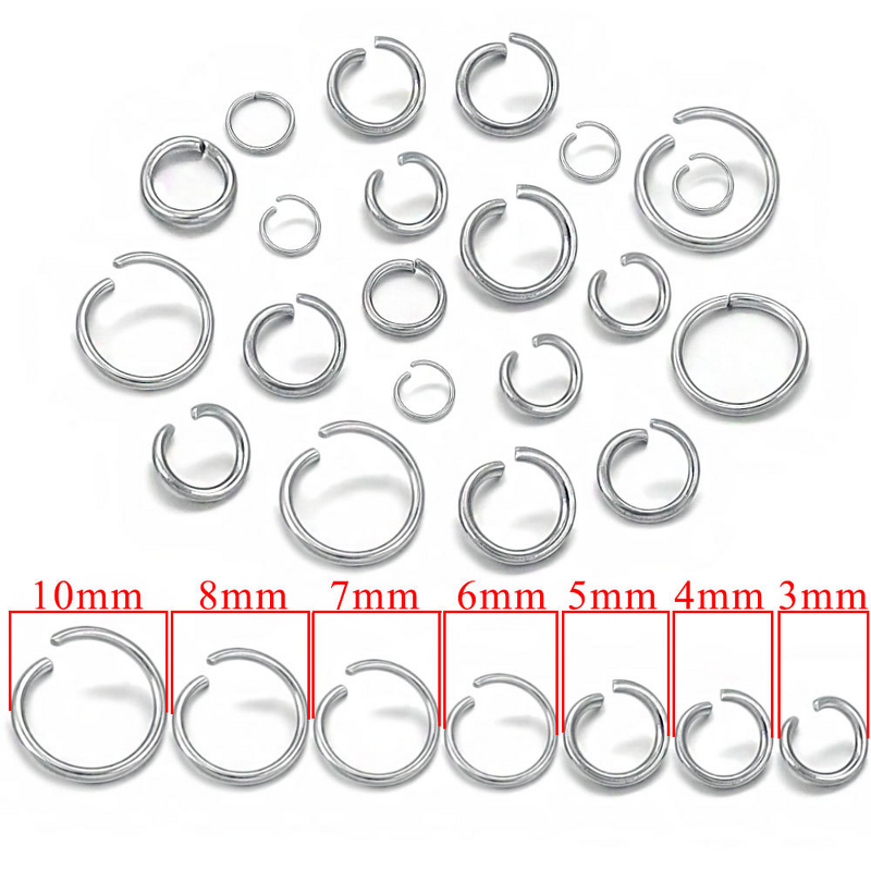 Stainless Steel Jump Rings Manufacturer - 200pcs Connecting Open & Closed in Stock DIY Accessories
