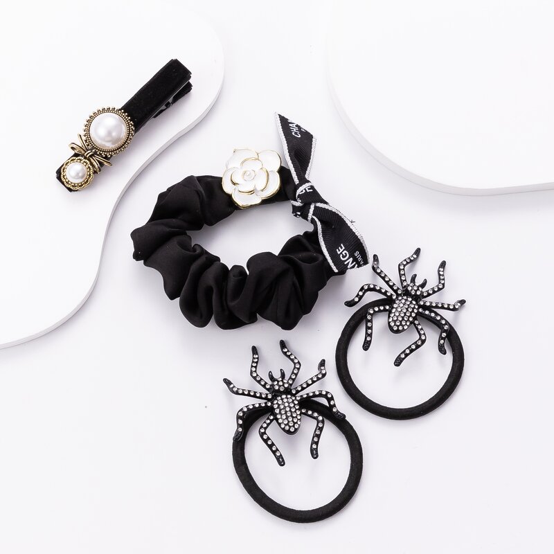 Headband Hair Loop for Women Manufacturer - High-end Mountain Tea Flower Rope Rubber Band Tying Bow Accessory