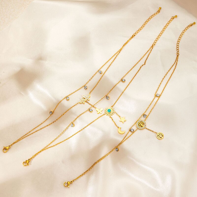 Multifunctional Ankle Chain for Women Manufacturer - 18K Stainless Steel Non Fading Elegant Temperament Daily Wear