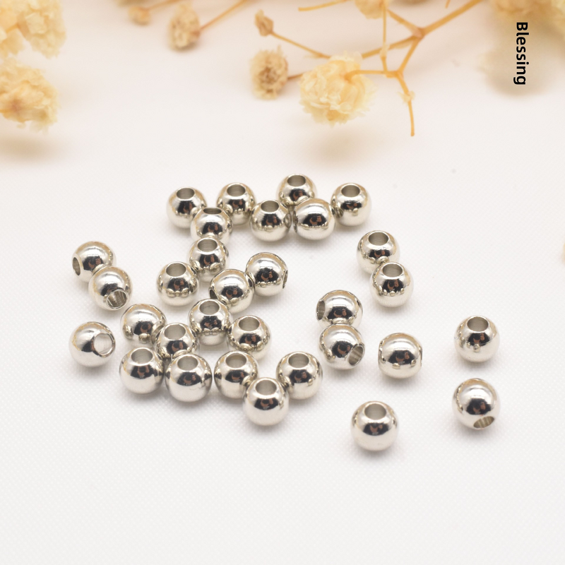 DIY Jewelry Beads Manufacturer - Small Gold Beads Rose Gold Plated Available Loose Glossy Handmade Accessories