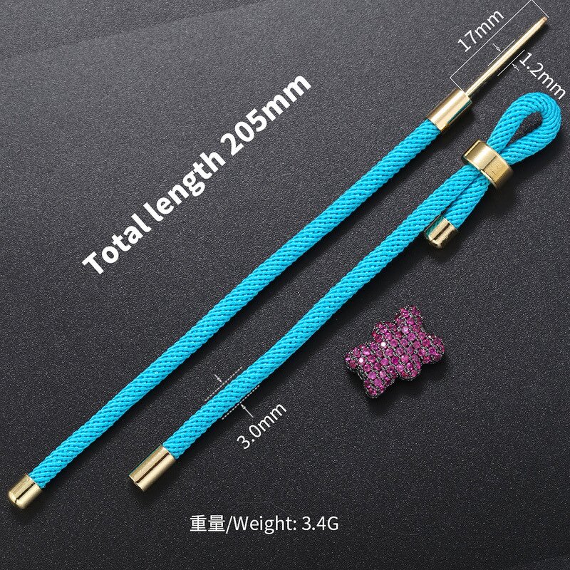 Adjustable Milan Bracelet for Girls Manufacturer - Lucky Red Ropes Braided Charm Half-Finished DIY Accessories