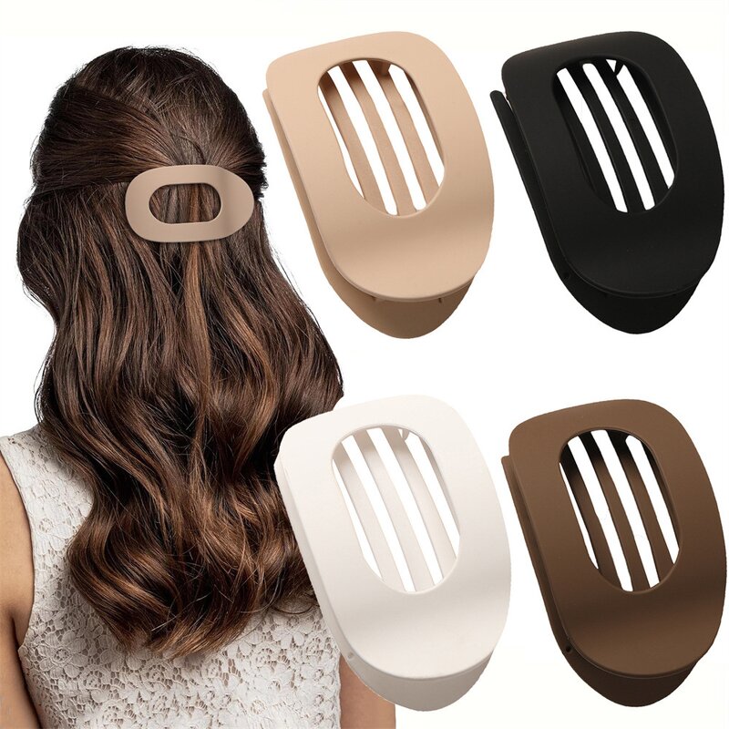 Big Hair Clips for Women Manufacturer - Flat Oval Strong Duckbill Clamps Temperament Hair Accesorios