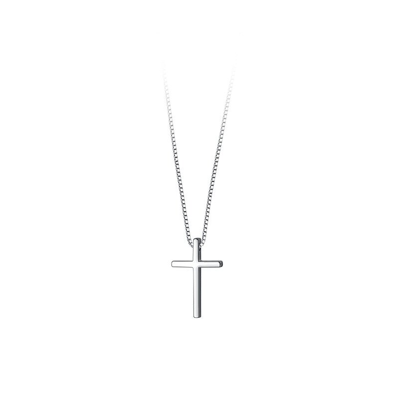 925 Silver Cross Necklace for Women Manufacturer - Pendant for Box Chain Minimalist Jewelry