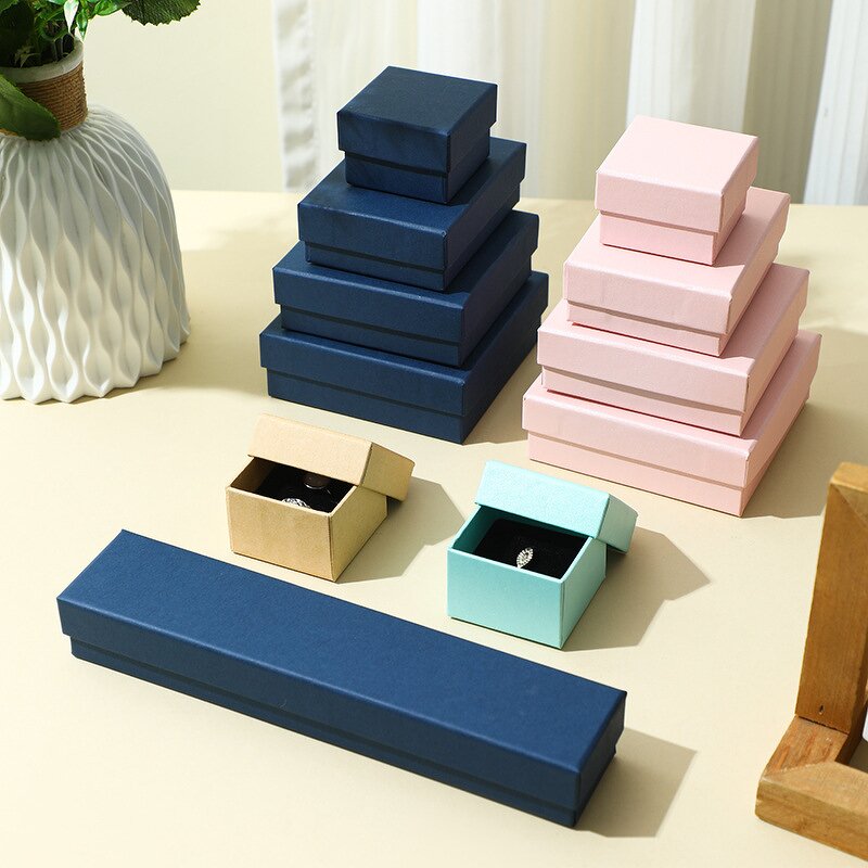 Jewelry Paper Boxes Manufacturer - Customized Logo for Necklace Bracelet Gifts Travel Packaging
