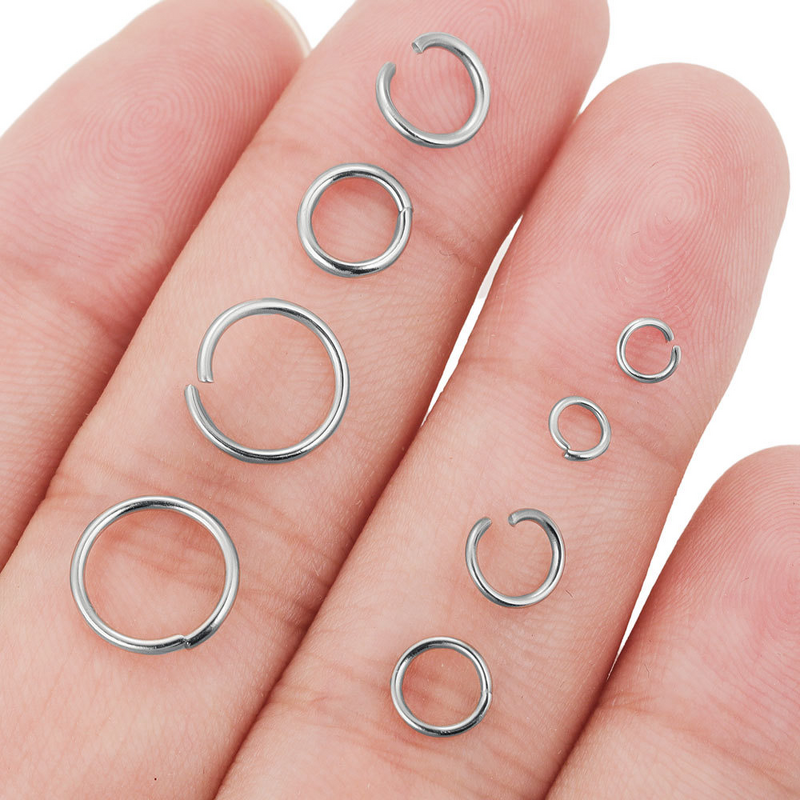 Stainless Steel Jump Rings Manufacturer - 200pcs Connecting Open & Closed in Stock DIY Accessories