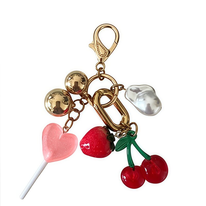 Summer Jewelry Key Chain Manufacturer - Metal Shell Pearl Pendant Cloth Rope Bag Hanging Decorations Ocean Style